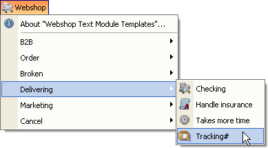 Screenshot for Textmodule-Templates Helpdesk Webshop 1.00